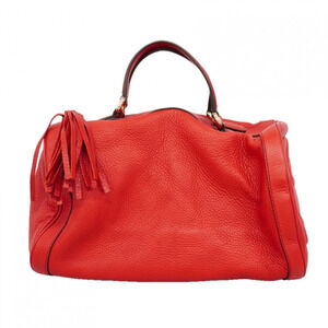 Gucci Soho Handbag 282302 Leather Red Champagne Women's OP004281